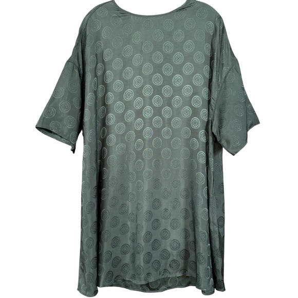 Parfois Oversized Viscose Dress Green One Size M Boho Style - Picture 1 of 6